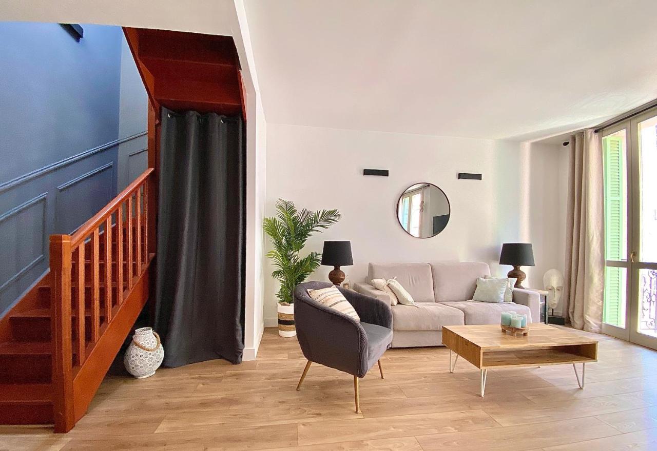 Bioves En Duplex-Climatisation-Centre Ville-Plage 芒通 外观 照片
